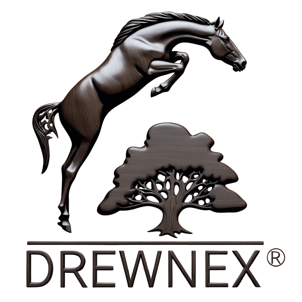 logo drewnex 3d rzeźbione