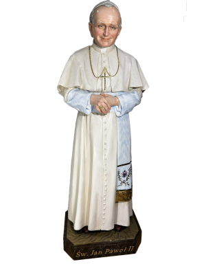 Św. Jan Paweł II – rzeźba drewniana na zamówienie