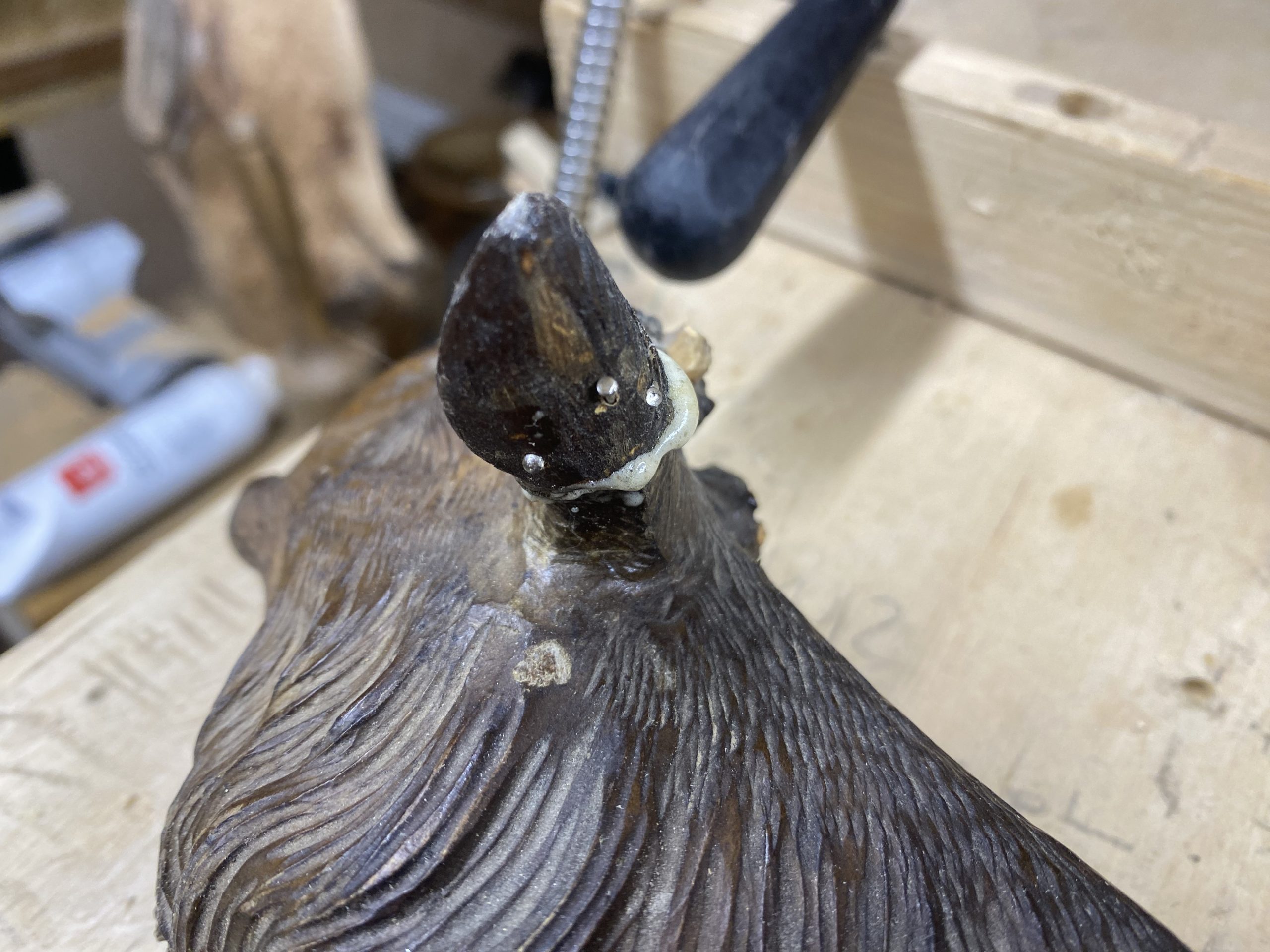 Praca nad rekonstrukcją – szczegół