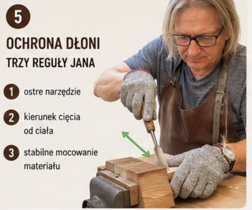 Środki ochrony osobistej snycerza